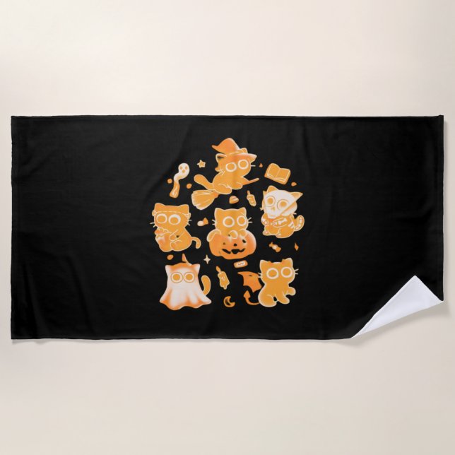 Toalha De Praia Camiseta Clássica de Kittens (Frente)