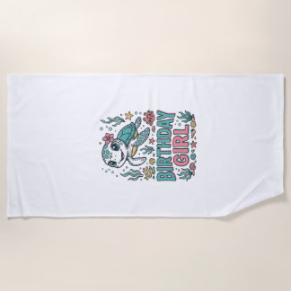 Toalha De Praia Camiseta de Gravura Vintage de Tartaruga Marinha d