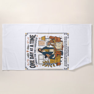 Toalha De Praia Camiseta Gráfica Jesus Cuidando Pais Idosos Cristã