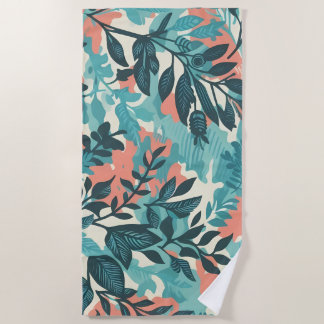 Toalha De Praia Camouflage Abstrato