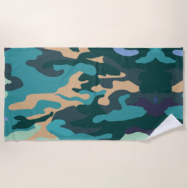 Toalha De Praia Camouflage Beach Towel