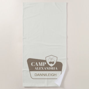 Toalha De Praia Camp Bachelorette - Sinal de Campanha Bridesmaid