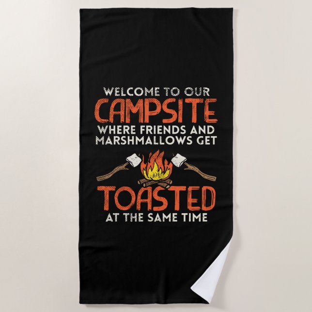 Toalha De Praia Campanha Campanha e Marshmallow (Frente)