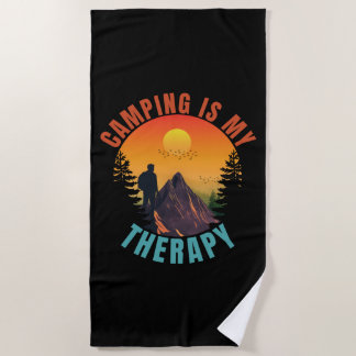 Toalha De Praia Camping is my therapy outdoor vacation gift