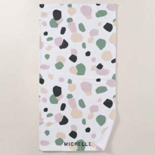 Toalha De Praia Campos de Sonhos   Torre de praia monograma