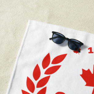 Toalha De Praia Canada Day Wreath Beach Towel