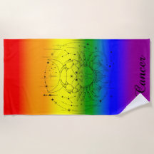 Cancer Zodiac LGBTQ Orde Arco-Íris Design de Astro