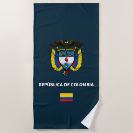 Toalha De Praia Capa de telefone passaporte da Colômbia