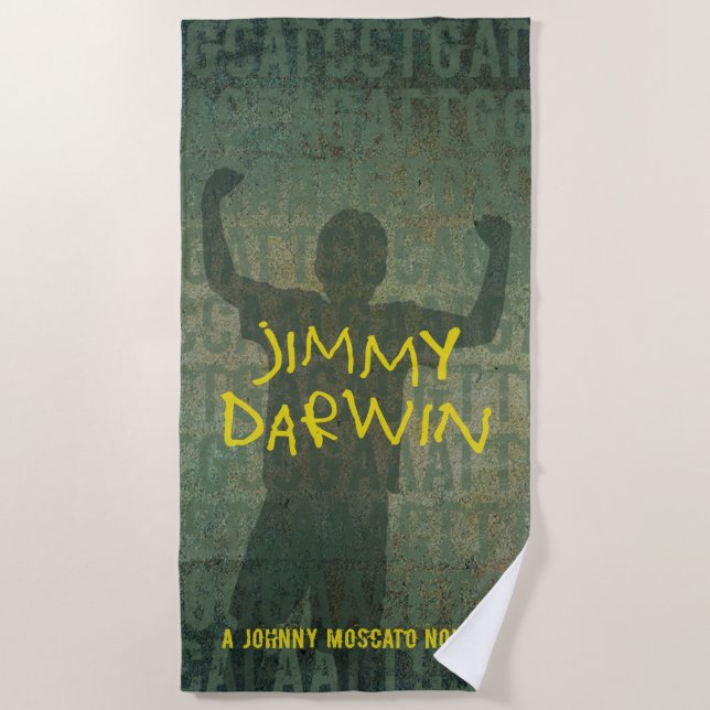 Toalha De Praia Capa do Livro Jimmy Darwin (Frente)