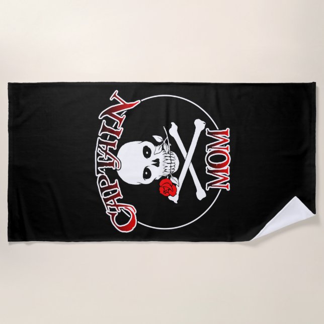 Toalha De Praia Capitã Mãe Beach Towel (Frente)