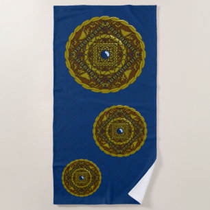 Toalha De Praia Capricorn Mandala Beach Towel