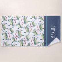 Caranguejo Azul Colorido da Costa