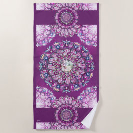 Toalha De Praia Cardinal Red Rosace