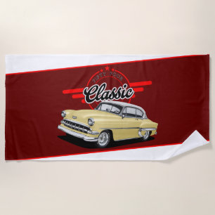 Toalha De Praia Carro Clássico 1954