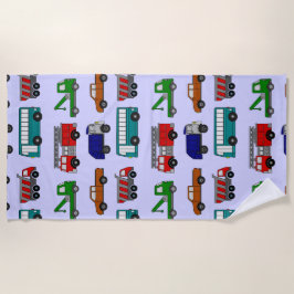 Toalha De Praia Carros, Caminhões, Ônibus