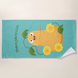 Toalha De Praia Cartoon de abóbora de abóbora-de-bico-branca