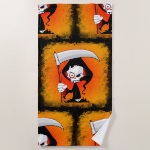 Toalha De Praia Cartoon Grim Reaper