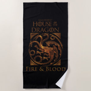 Toalha De Praia CASA DO DRAGÃO House Targaryen Sigil