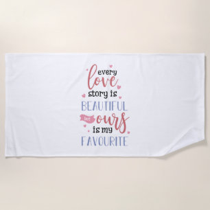 Toalha De Praia Casal Dando Nossa História De Amor É Minha Favorit