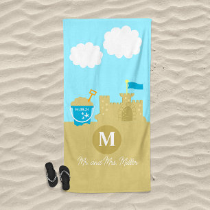 Toalha De Praia Casamento de Casal de Lua de mel de praia