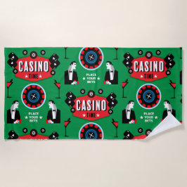 Toalha De Praia Casino Gambling Poker Roulette