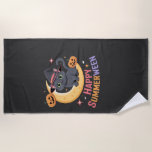 Toalha De Praia Cat Cute Halloween Aesthetic Essential T-Shirt<br><div class="desc">Cat Cute Halloween Aesthetic Essential T-Shirt</div>