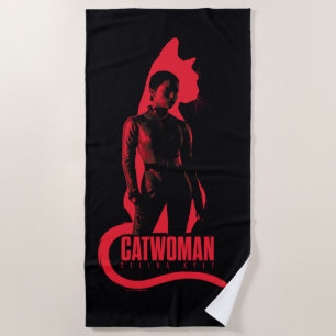 Toalha De Praia CatWomen Selina Kyle Cat Silhouette
