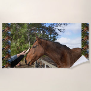 Toalha De Praia Cavalo Amigo Para Sempre, Beach Towel