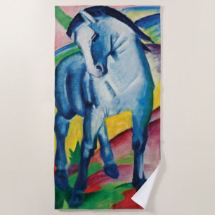 Toalha De Praia Cavalo azul mim por Franz Marc
