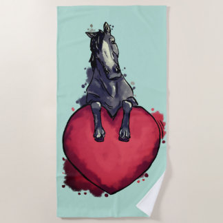Toalha De Praia Cavalos de amor