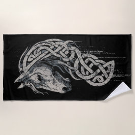 Toalha De Praia Celtic Horse Viking Knot
