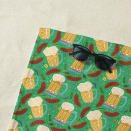 Toalha De Praia Cervejas e Brats Whimsical