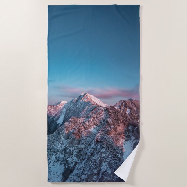 Toalha De Praia Céu mágico sobre Storžič, Eslovênia (Frente)