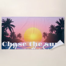 Chase the Sun Beach Towel - Dreampael Ocean Su
