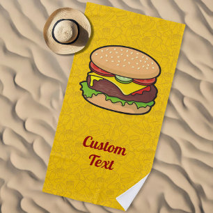 Toalha De Praia Cheeseburger
