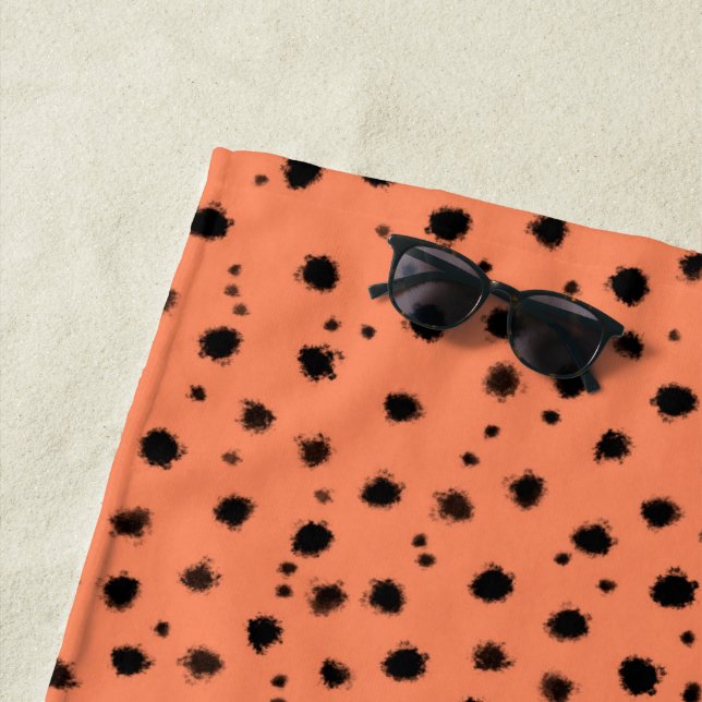 Toalha De Praia Cheetah Pattern on Apricot (In Situ)
