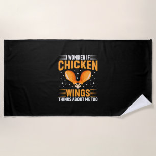 Toalha De Praia Chicken Art Chicken Wing