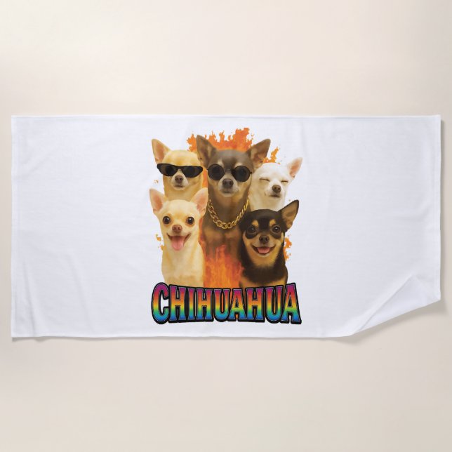 Toalha De Praia Chihuahua  (Frente)