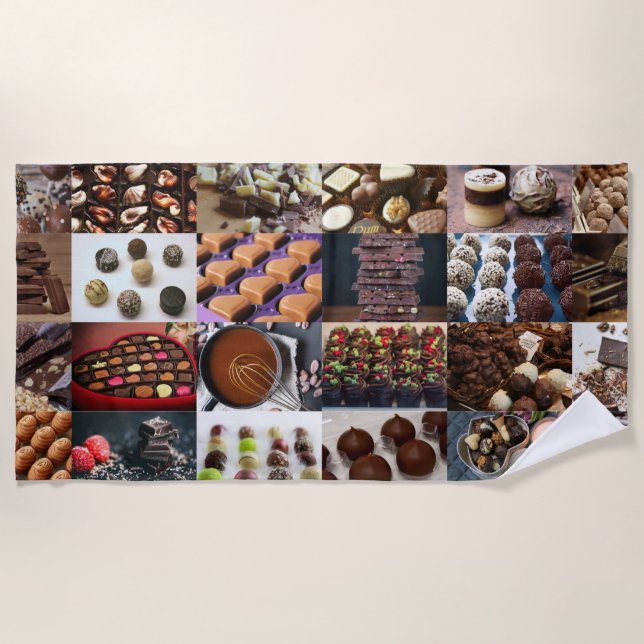 Toalha De Praia Chocolate (Frente)