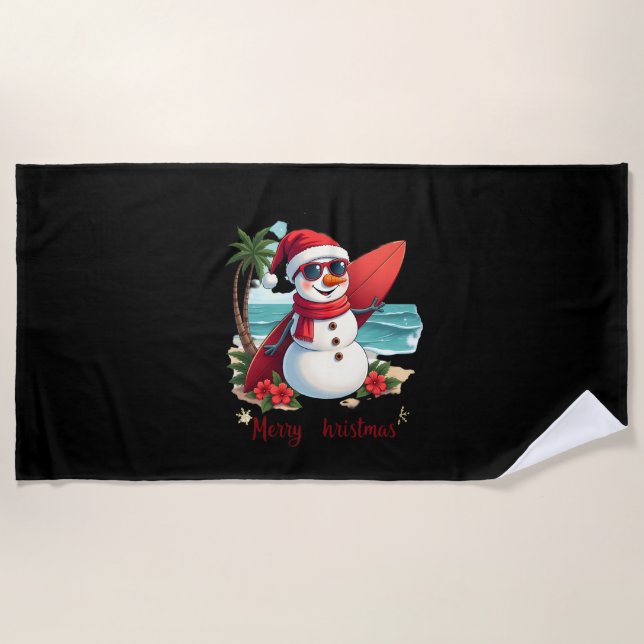 Toalha De Praia christmas  (Frente)