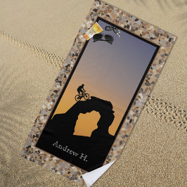 Toalha De Praia Ciclismo de Montanha Seixo