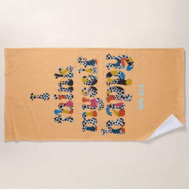 Toalha De Praia Citação de Scripts de Bíblia Versa Feliz