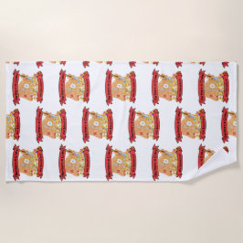 Toalha De Praia citação do mapa pirata