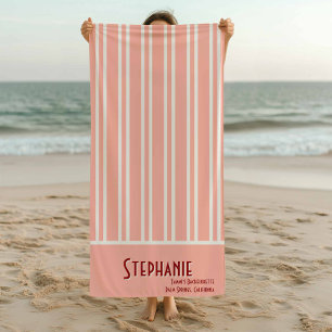 Toalha De Praia City Chic Boho Pink Strike Bridesmaids