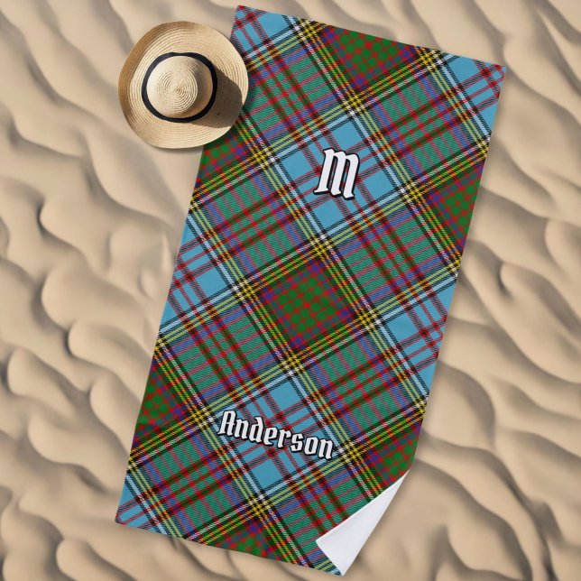 Toalha De Praia Clan Anderson Tartan Beach Towel (Criador carregado)