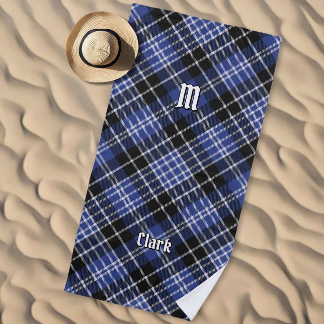 Toalha De Praia Clan Clark Tartan (Criador carregado)