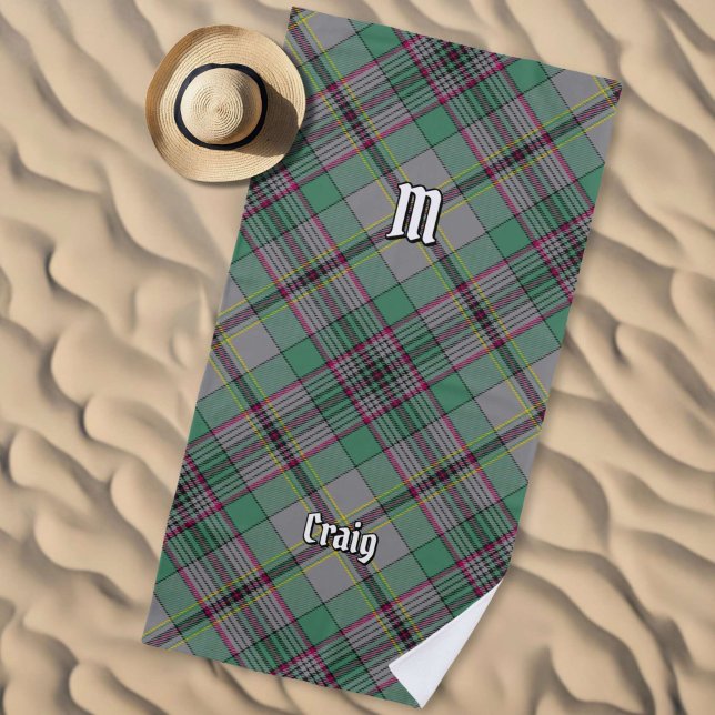 Toalha De Praia Clan Craig Tartan Beach Towel (Criador carregado)