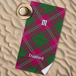 Toalha De Praia Clan Crawford Tartan Beach Towel