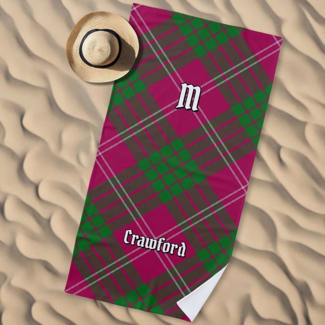 Toalha De Praia Clan Crawford Tartan Beach Towel (Criador carregado)