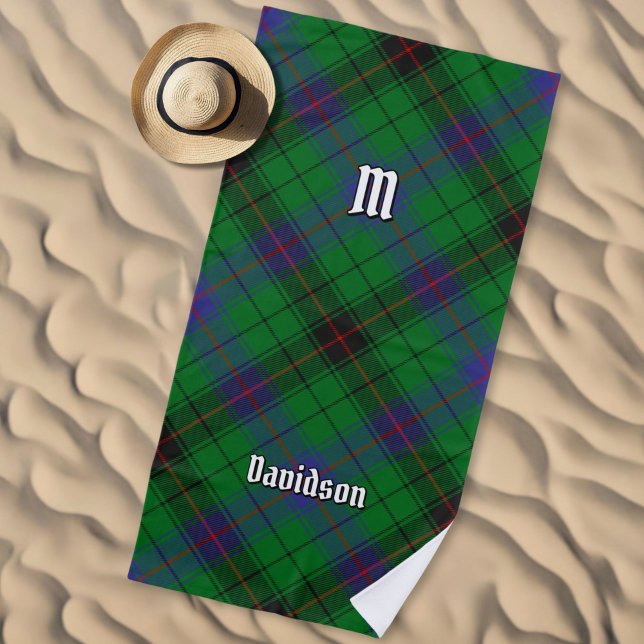 Toalha De Praia Clan Davidson Tartan (Criador carregado)